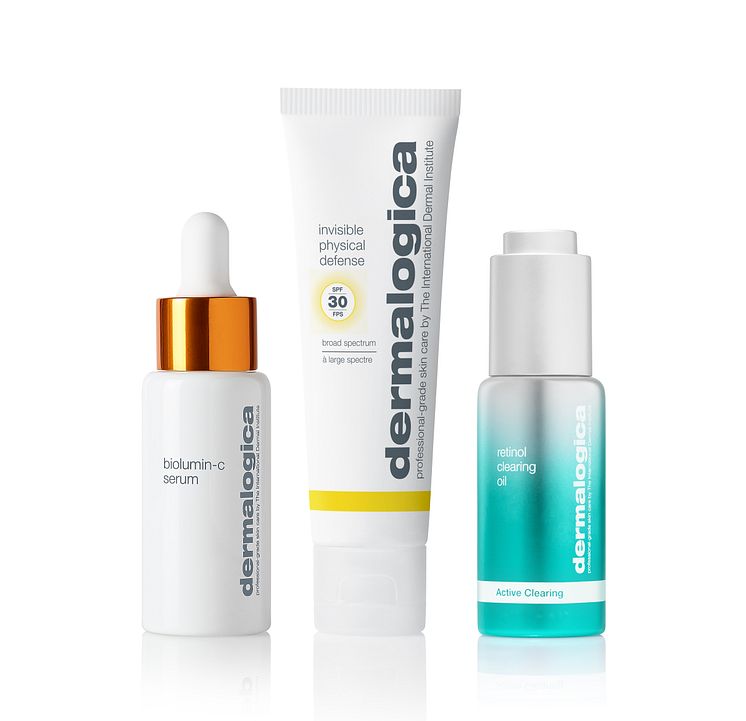 BioLumin-C-Serum, Invisible Physical Defense och Retinol Clearing Oil