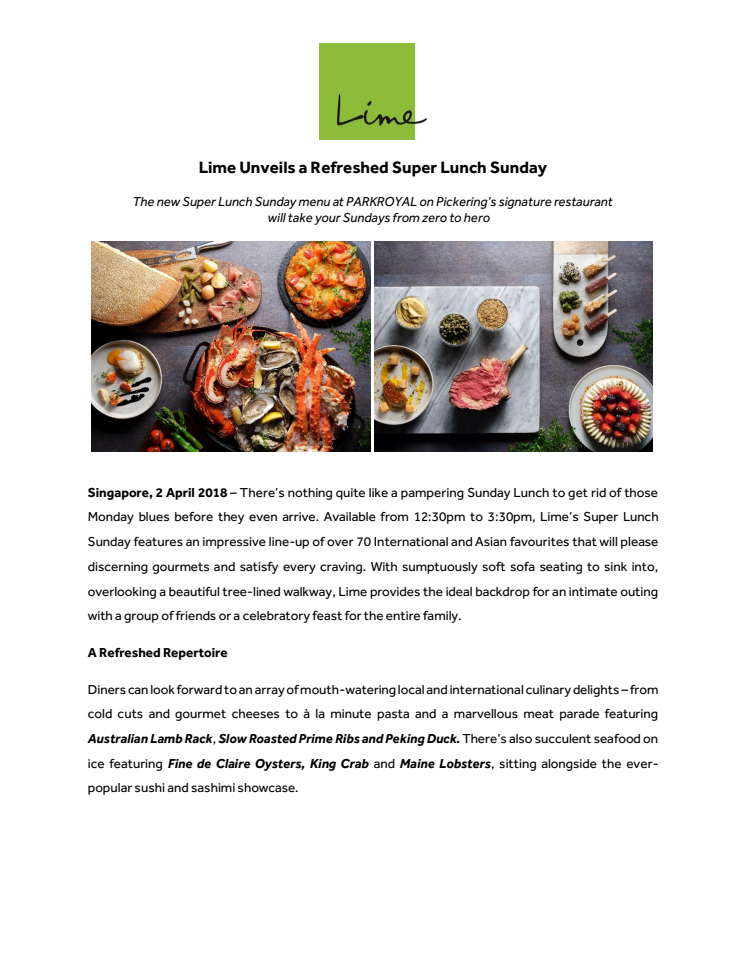 Lime Unveils a Refreshed Super Lunch Sunday