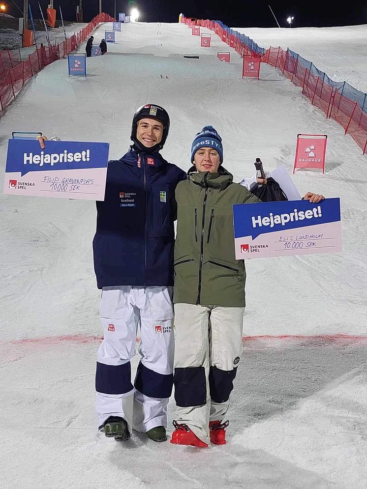 Filip Gravenfors och Elis Lundholm Hejapriset