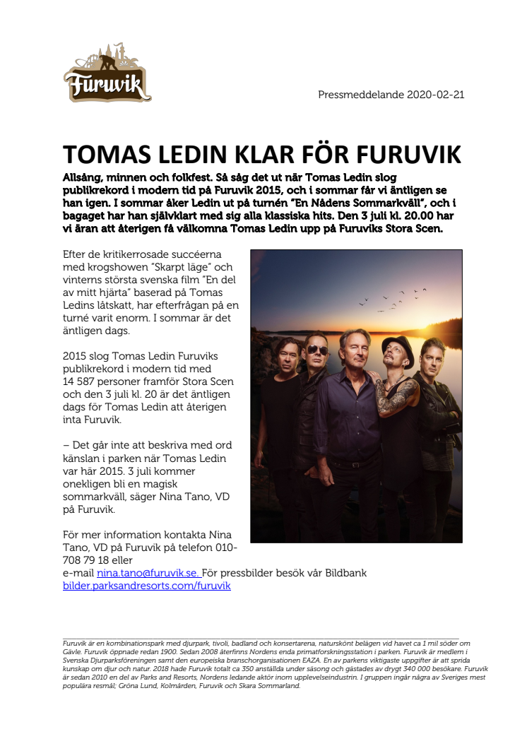 Tomas Ledin klar för Furuvik