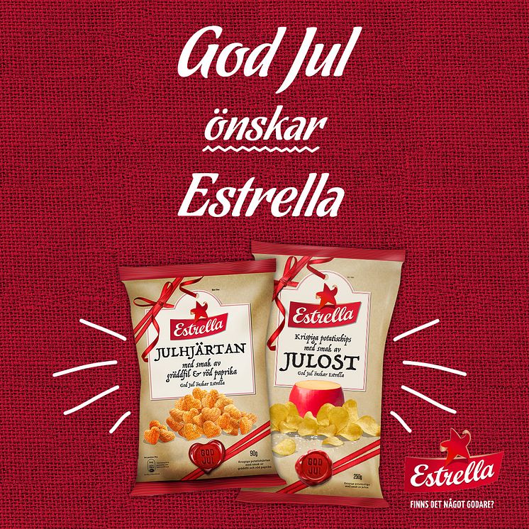 Estrella Julostchips och Julhjärtan