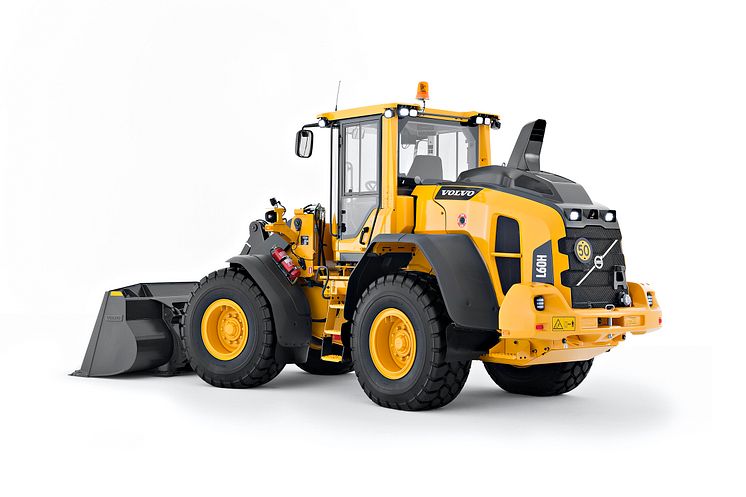 Volvo L60H, L70H och L90H - studiobild på nya H-serien