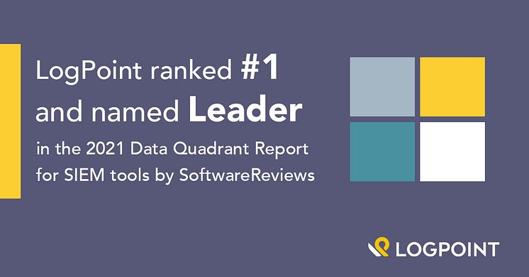 LogPoint is solidifying its position as a SIEM industry Leader in SoftwareReviews’ Data Quadrant Awards for 2021. Based on peer reviews by IT and security professionals, LogPoint ranks as #1 out of 16 vendors.