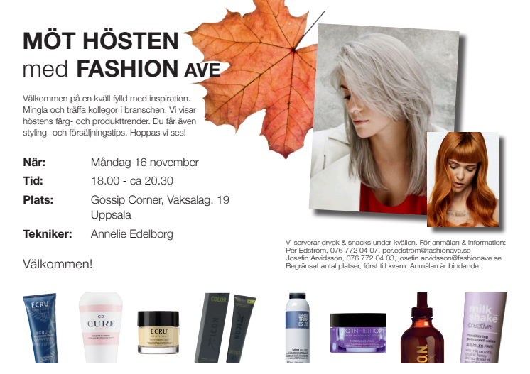 Möt hösten med FashionAve -Uppsala