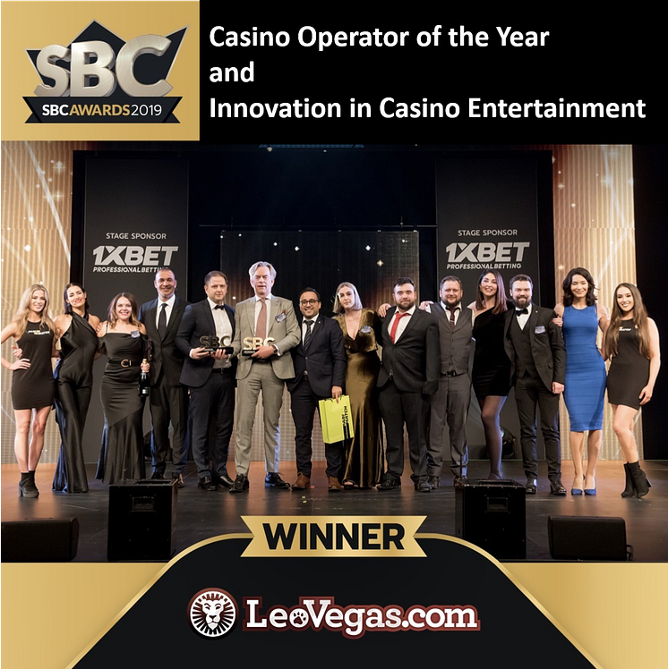 LeoVegas crowned Casino Operator of the Year and are also the Best Innovator