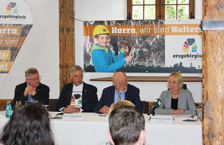 Pressekonferenz nach der Entscheidung zum UNESCO-Welterbe