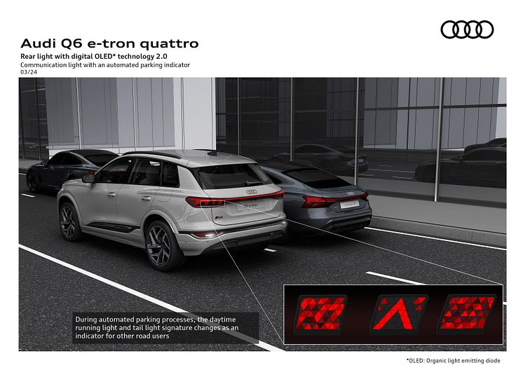 Audi Q6 e-tron - kommunikationslys