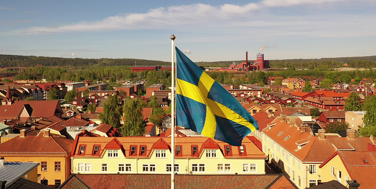 Svenska flaggan Falun.png