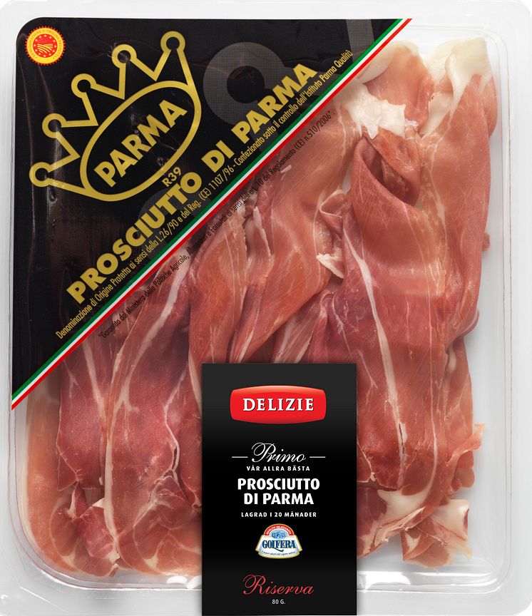 Prosciutto di Parma Riserva 20 månader, Delizie Primo