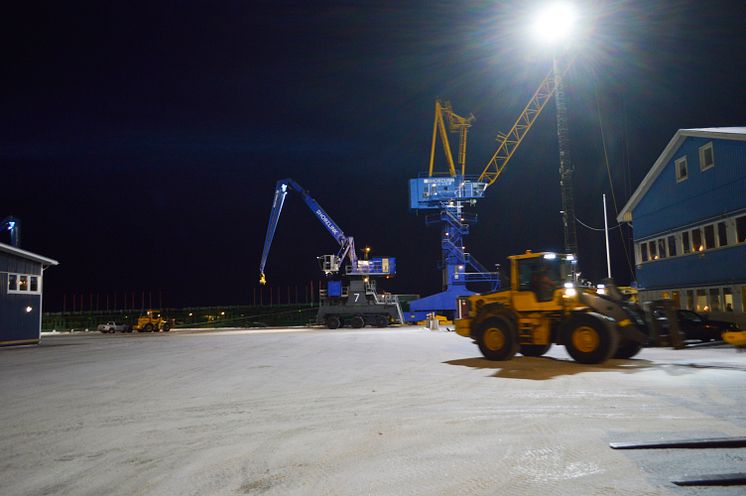 Mastbelysning Piteå Hamn