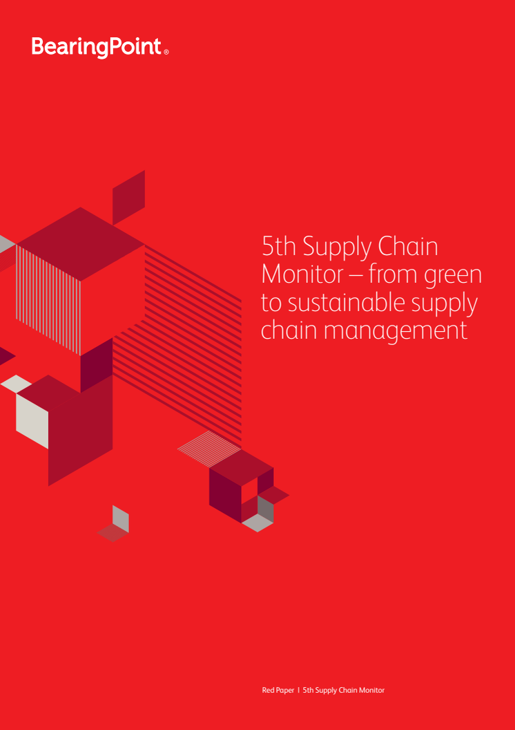 5th Supply Chain Monitor – from green to sustainable supply chain management