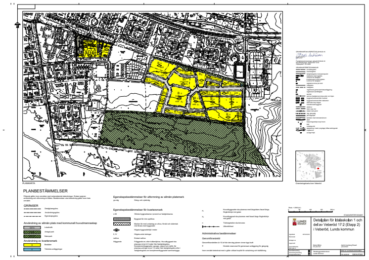 Detaljplanekarta för Idalafältet II