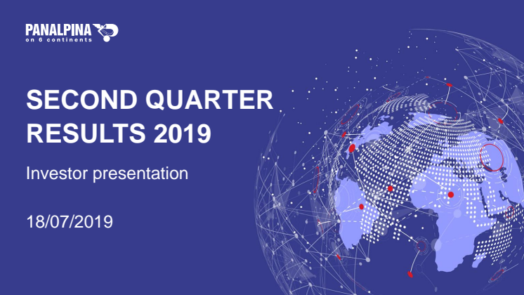 Half-year Results 2019 – Investor Presentation