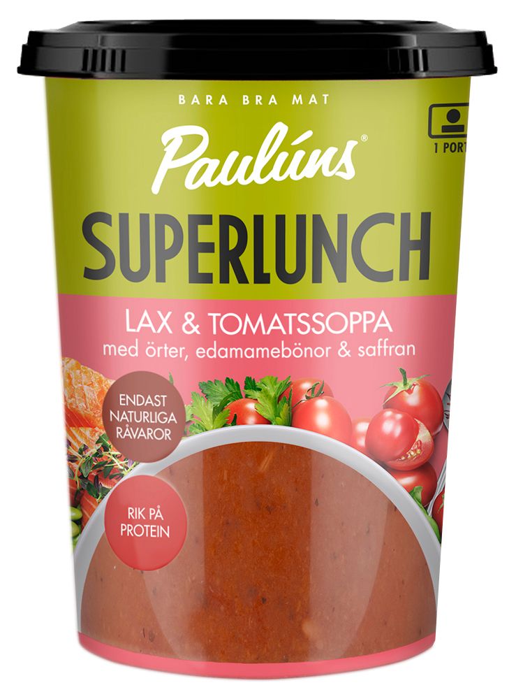 Paulúns Superlunch Lax- & tomatsoppa