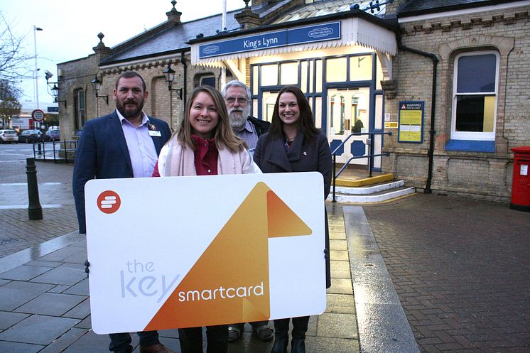 King 's Lynn station front - Commuters can now use Great Northern and Thameslink's Key Smartcard to and from King's Lynn and all the stations to and from Cambridge
