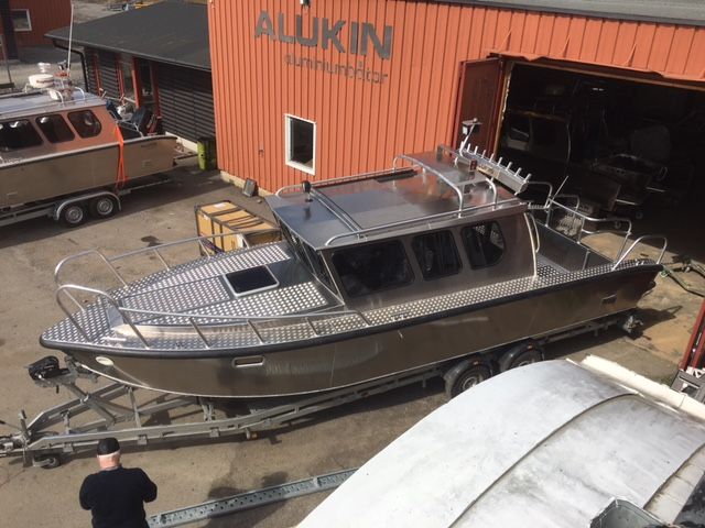 ALUKIN CR 850, byggd för sportfiske och trolling
