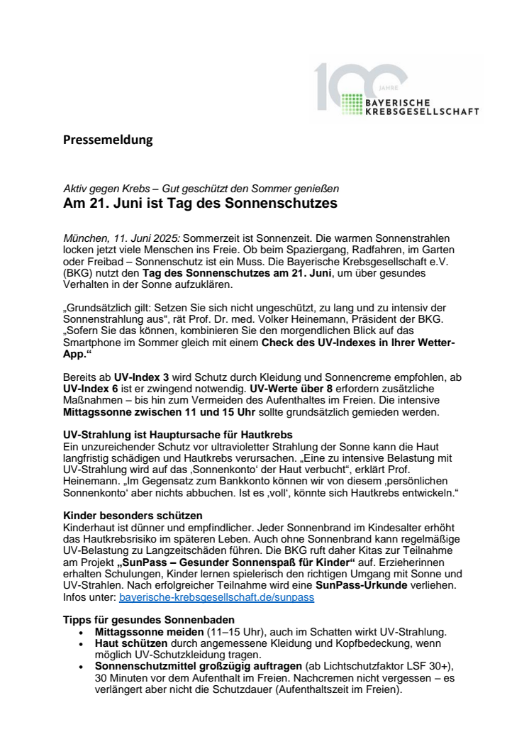 Pm Aktiv gegen Krebs_Sonnenschutz 2025-06-10 final.pdf
