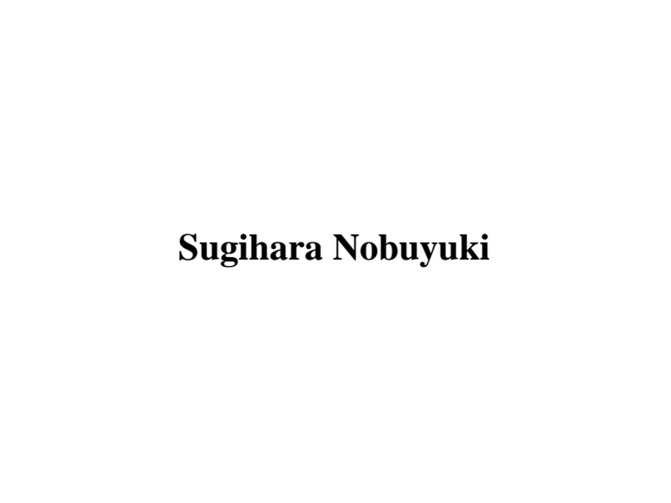 Sugihara Nobuyuki pdf