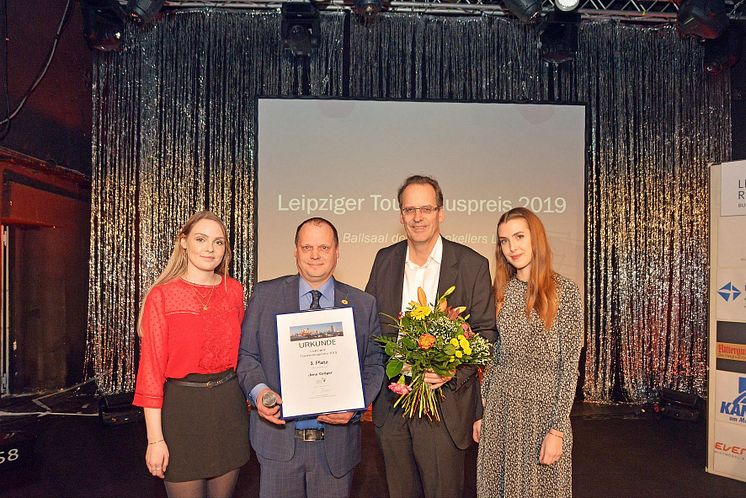 Jens Gröger, Inhaber der Gosenschenke "Ohne Bedenken", erhielt den dritten Platz in der Kategorie Persönlichkeiten. 