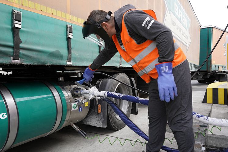 Transport- und Logistikspezialist Elflein setzt auf LNG-Fahrzeuge von Scania.