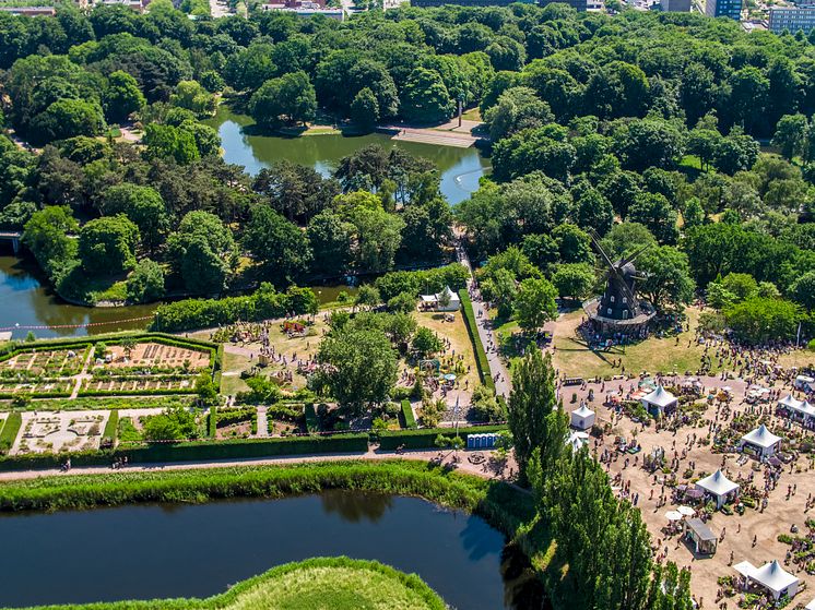 Drönarbild från Malmö Garden Show 2018