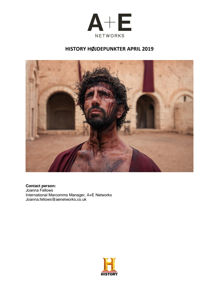 HISTORY HØJDEPUNKTER APRIL 2019