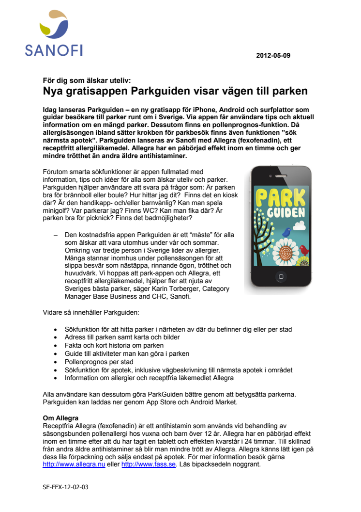 För dig som älskar uteliv: Nya gratisappen Parkguiden visar vägen till parken