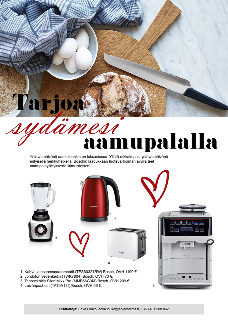 Tarjoa sydämesi aamupalalla