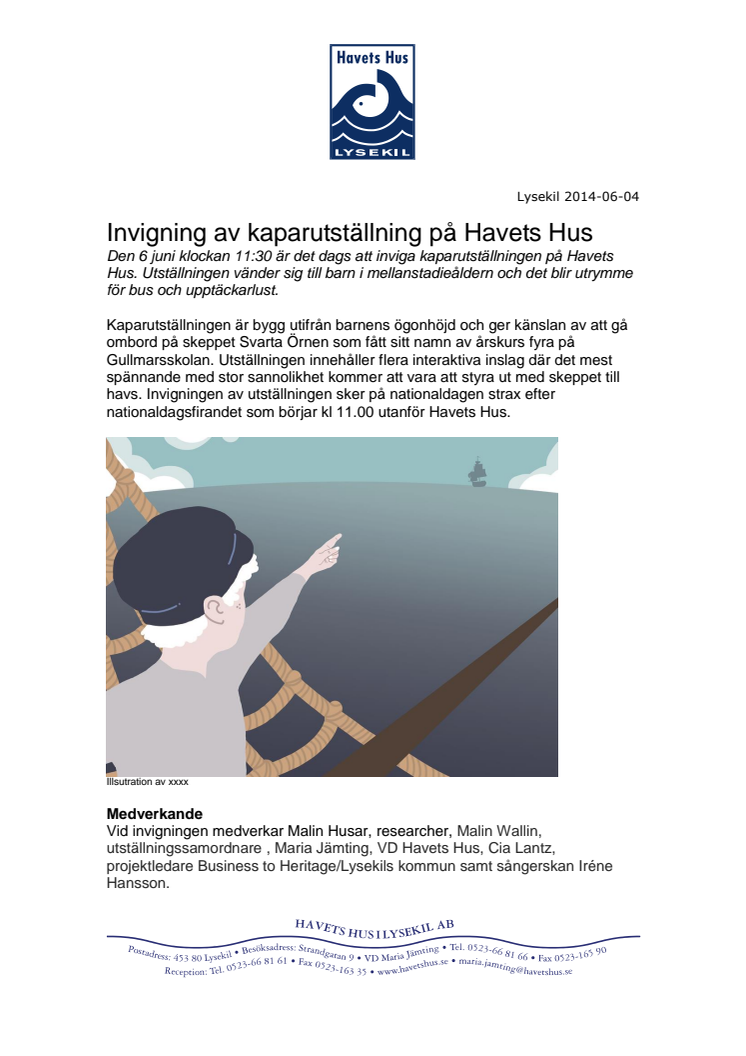 Invigning av kaparutställning på Havets Hus