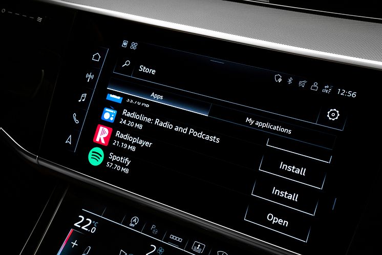 Audi integrerer app portal (store)