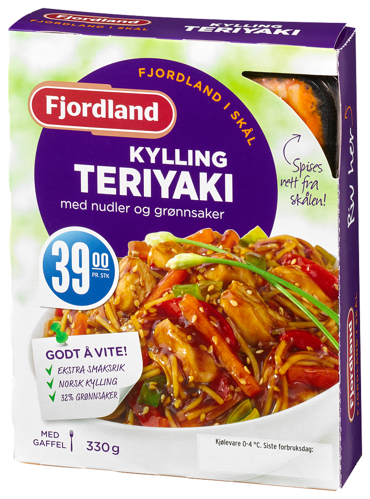 Fjordland i Skål: Kylling teriyaki