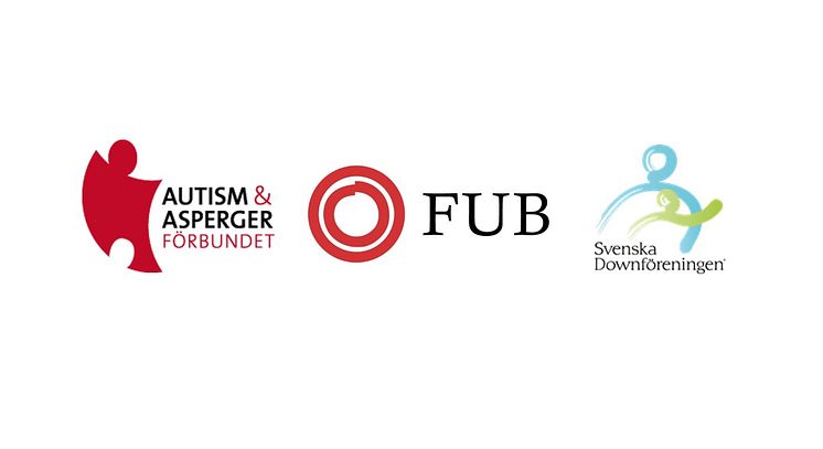 Autism- och Aspergerförbundet Riksförbundet FUB Svenska Downföreningen logotyper