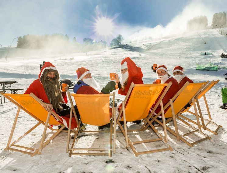 außergwöhnliche Wintererlebnisse gibt`s nicht nur für Weihnachtsmänner im Skigebiet Holzhau