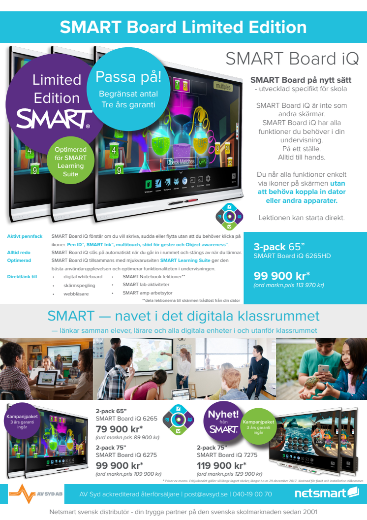 Skolkampanj Limited Edition SMART Board iQ