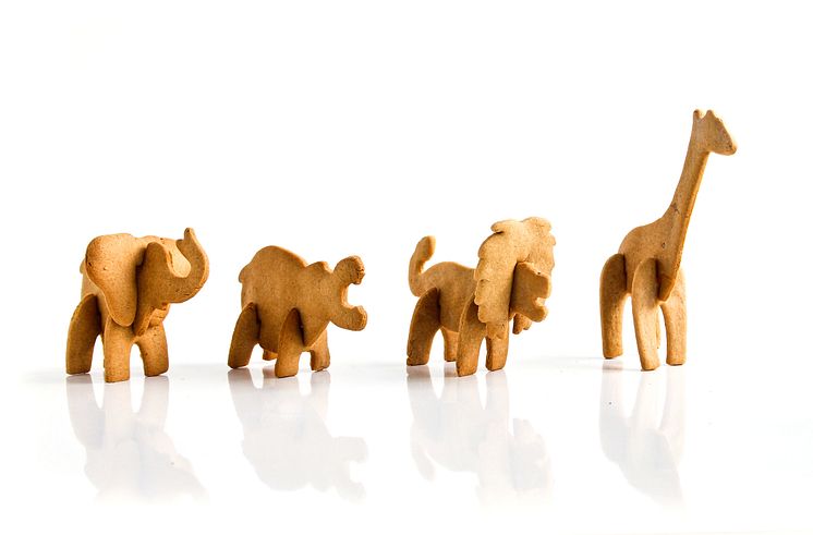 3D pepparkakor alla djur byggda