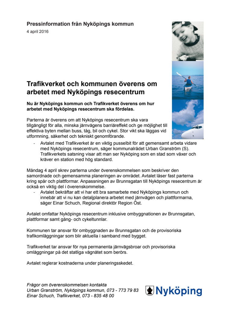 Trafikverket och kommunen överens om  arbetet med Nyköpings resecentrum