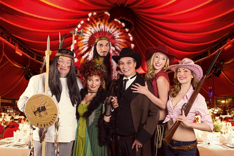 Varieté Dinnershow GANS GANZ ANDERS lädt zur Wild-West Show