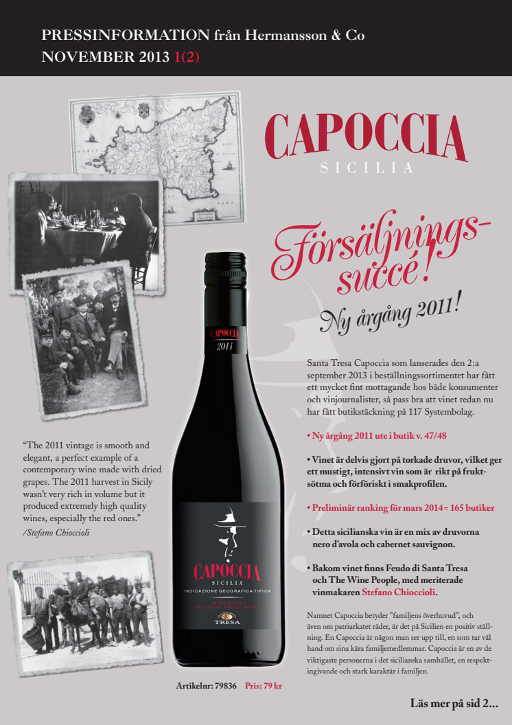 Capoccia - ny årgång 2011! 