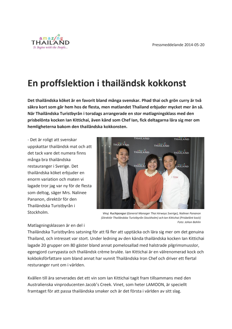 En proffslektion i thailändsk kokkonst