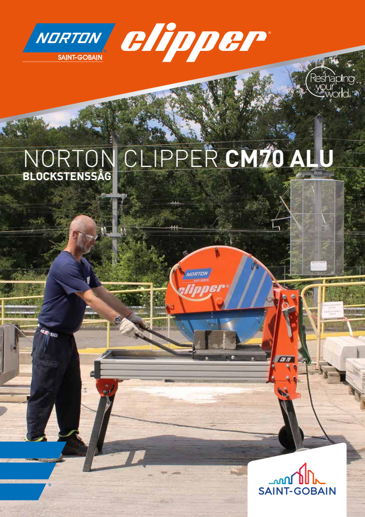 Norton Clipper Blockstenssåg CM70 Alu - Broschyr