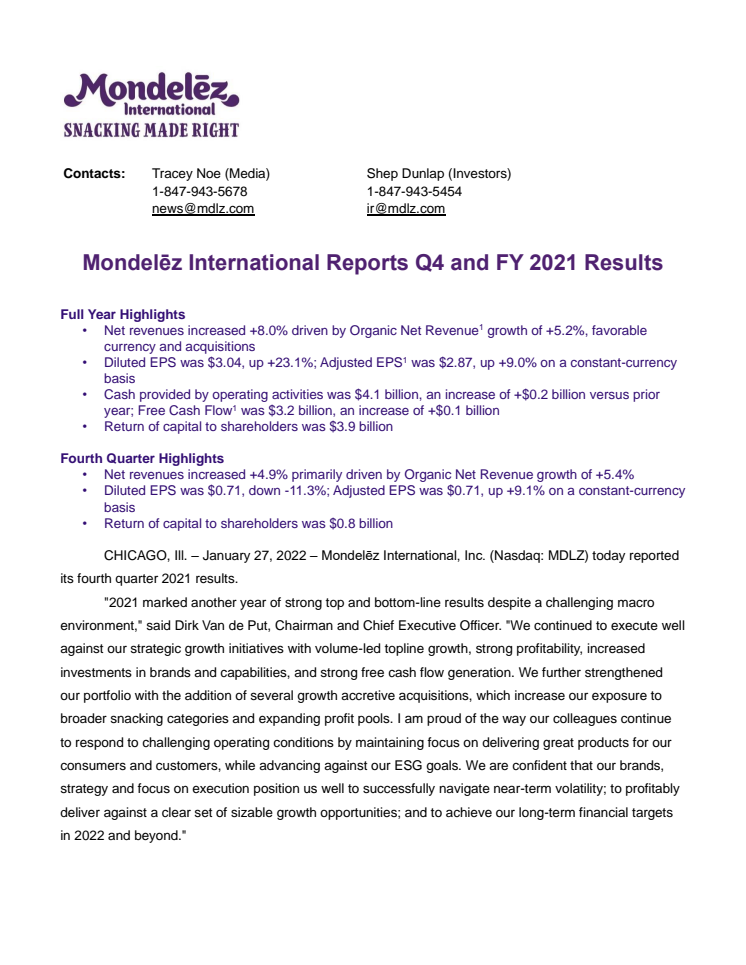 Mondelēz International Reports Q4 and FY 2021 Results.pdf