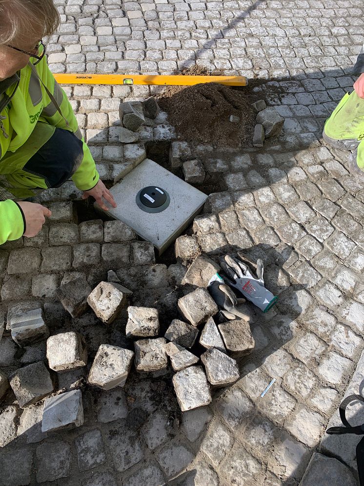 Sensorer mäter trafiken i Eslövs centrum