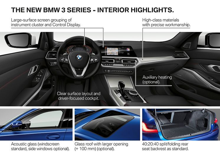 BMW 3-serie Sedan - highlights interiør