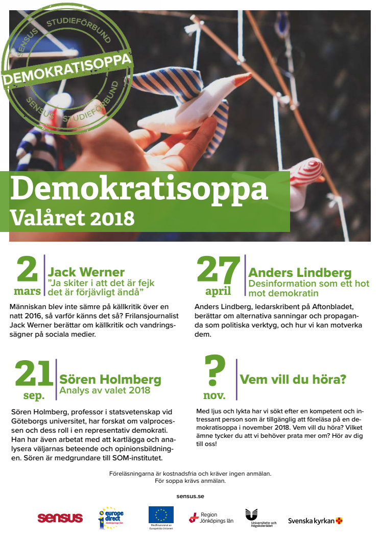 Demokratisoppa valåret 2018