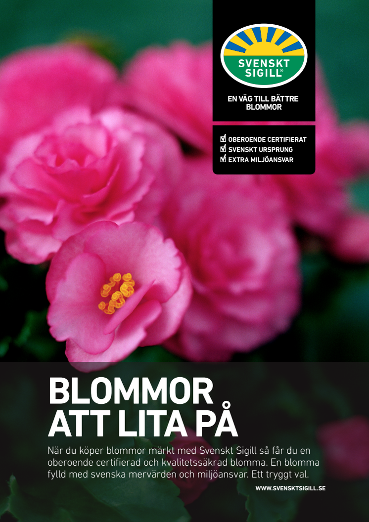 Konsumentflyer Svenskt Sigillmärkta blommor