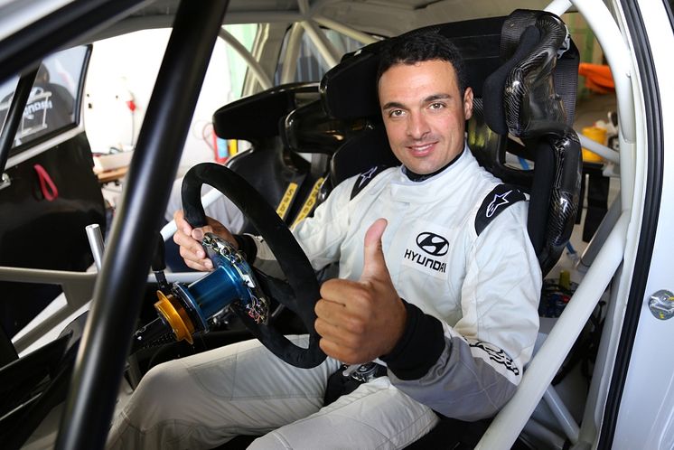 Bryan Bouffier testar för Hyundai