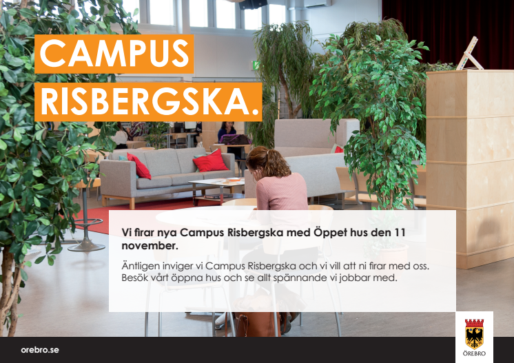 Inbjudan Öppet hus Campus Risbergska