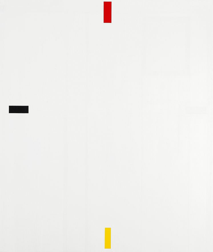 Alan Uglow: "Untitled (White, Red, Yellow and Black)", 1986.