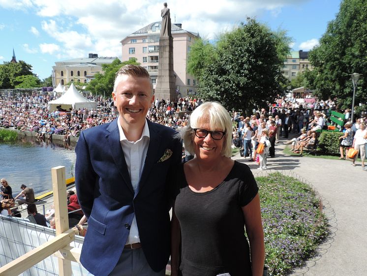 Andreas Liljesson och Kersti Thelin Ringqvist - pristagare Pedagogiskt pris 2015