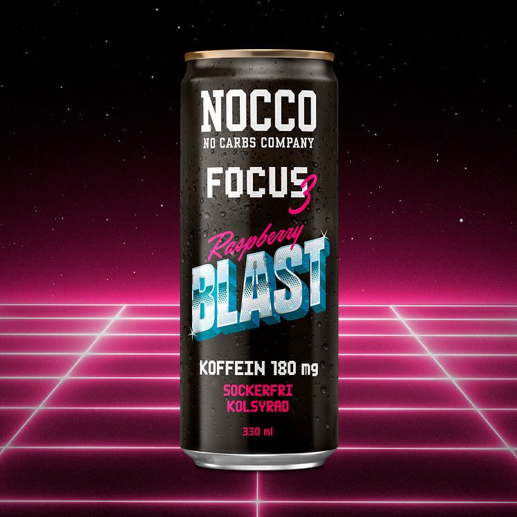 NOCCO Focus 3 Raspberry Blast